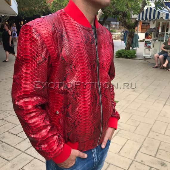 Куртка из кожи питона JT-87