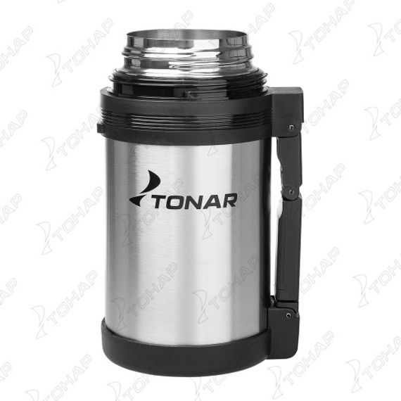 Термос TONAR 1000ML HS.TM-010  (дополн.пласт.чашка, скл.ручка, ремень)