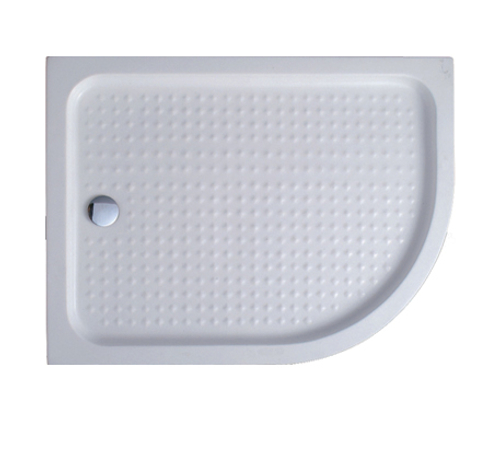 Поддон акриловый 100х80 левосторонний Cezares TRAY-A-RH-100/80-550-15-W-L с сифоном