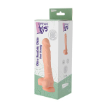 Телесный реалистичный фаллоимитатор DUAL DENSITY SILICONE DILDO - 18,5 см. (Цвет: телесный)