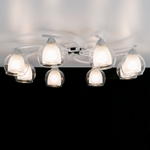 Citilux Кристи CL152180 Люстра потолочная Белая Хром