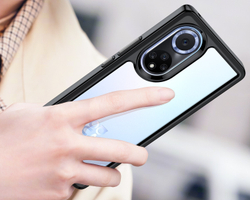 Двухкомпонентный чехол с защитными черными рамками для Honor 50 Pro и Nova 9 Pro, мягкий отклик кнопок