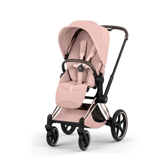 Детская коляска Cybex Priam V Style 2 в 1 Peach Pink на раме Rosegold