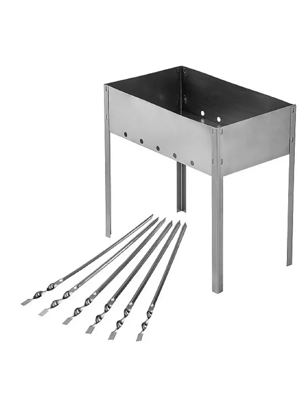 Мангал сборный Light 400x240x400мм, сталь 0,4мм