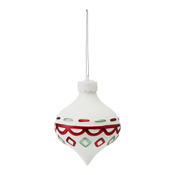 Набор елочных украшений с подсветкой 4шт Tkano Festive embroidey New Year Essential