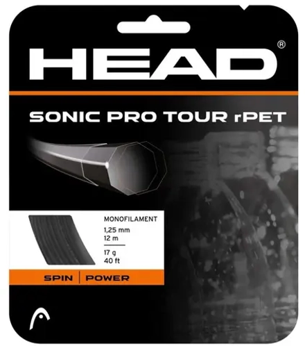 Струны теннисные Head Sonic Pro Tour RPET (12m) - black