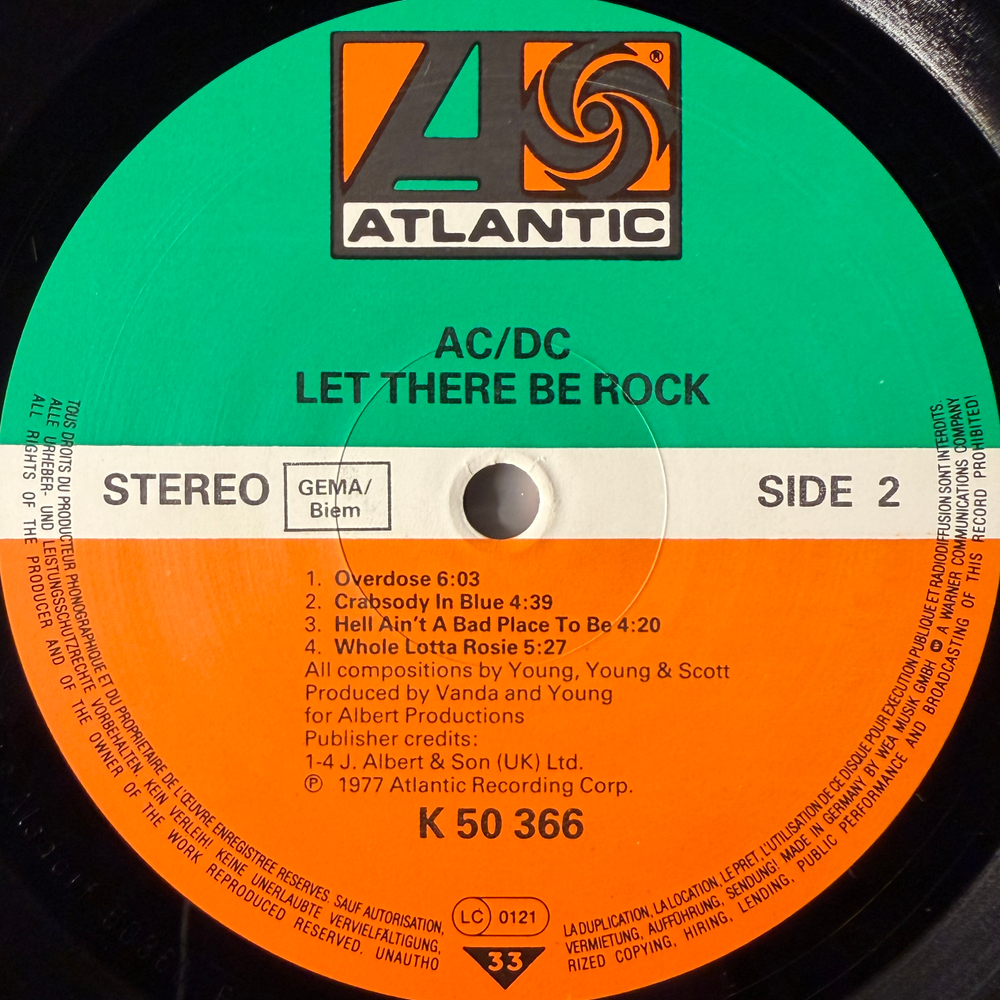 AC/DC ‎– Let There Be Rock (Германия)