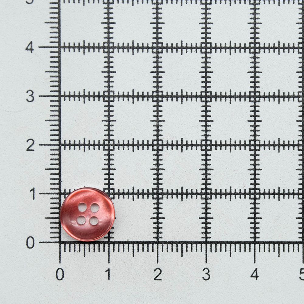 Пуговицы 4 прокола 18L=11 мм, (col.20 красный), 72 шт