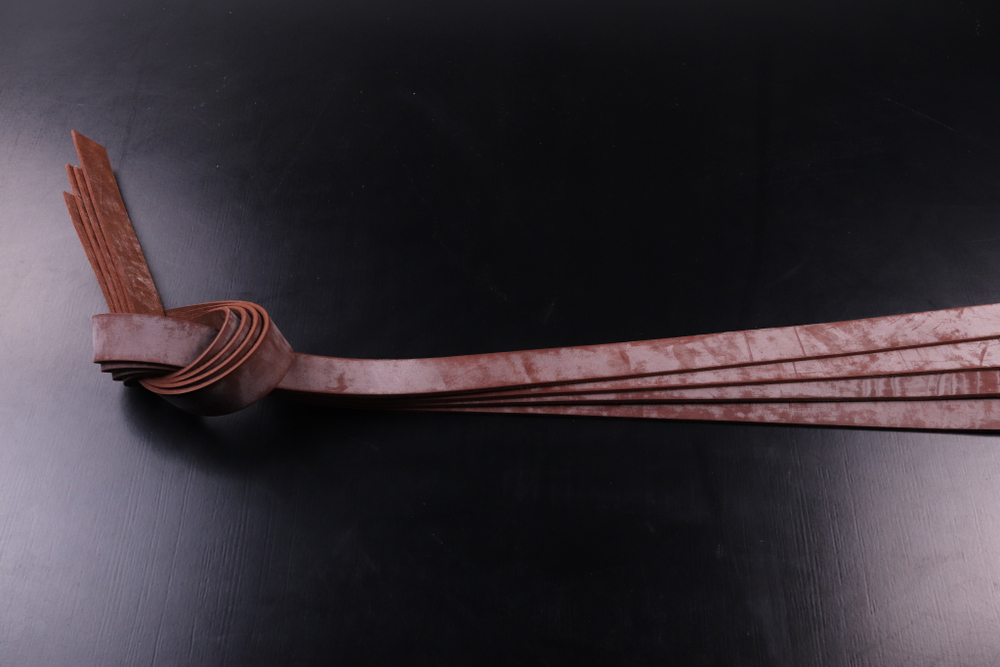 Ременная заготовка коньяк с восковой отделкой Bridle