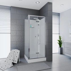 Душевая кабина Ceruttispa (ЧеруттиСпа) BELLA90T, с низким поддоном, 90x90x225