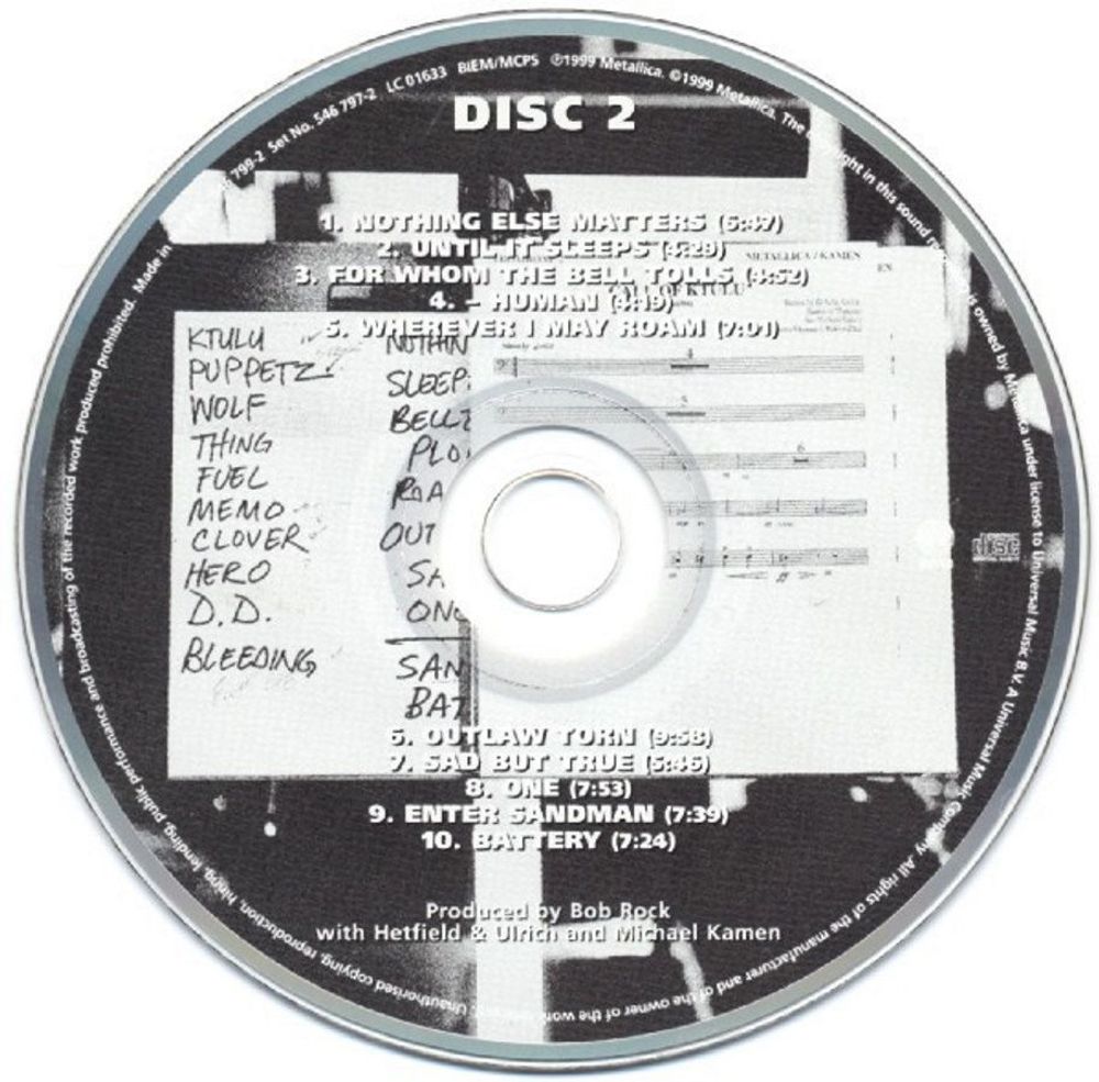 METALLICA - S&M (2CD) Металлика Новый запечатанный диск