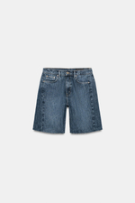 ДЖИНСОВЫЕ ШОРТЫ RELAXED СО СРЕДНЕЙ ПОСАДКОЙ — ZW COLLECTION — ZARA