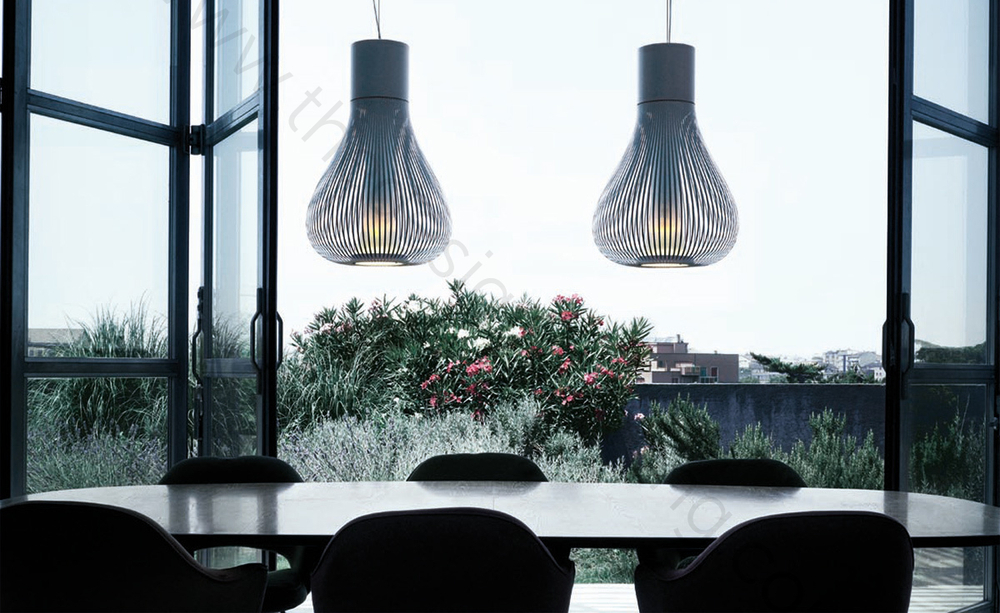 Pendant design lamp  Chasen S2 by Flos (White)