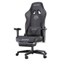 Премиум игровое кресло Autofull серия C3, AF050DS, с поддержкой для ног, черный (AF050DS)