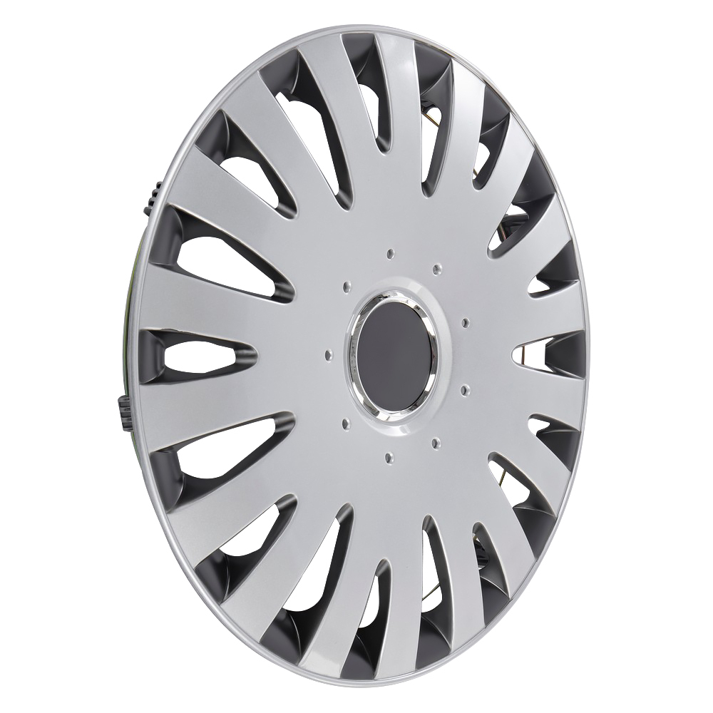 Колпаки R15 Vega 4шт (серебристо-черно матовые) ABS-пластик ARNEZI A0702058