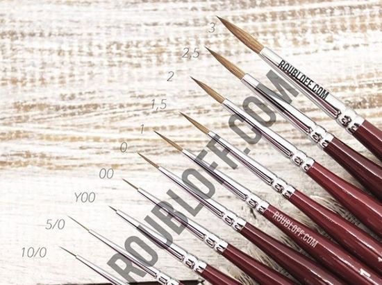 Кисть Рублёв DK13R №1.5 круглая для росписи