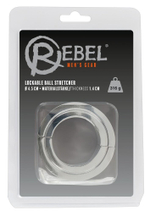Утяжелитель для мошонки Lockable Ball Stretcher (Цвет: серебристый)