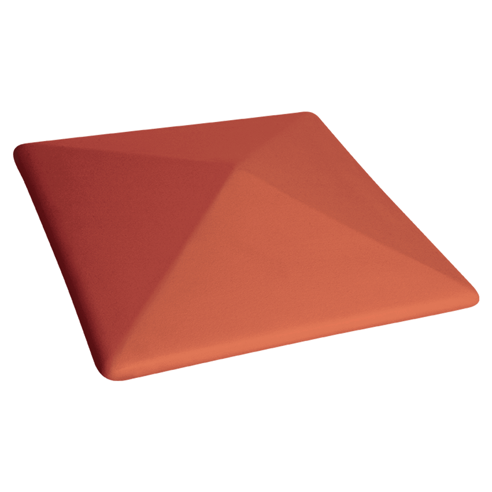 Колпак на столб забора King Klinker, Рубиновый красный (01) Ruby red, 445x585x106