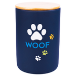 Бокс Mr.Kranch керамический для хранения корма для собак WOOF 1900 мл черный