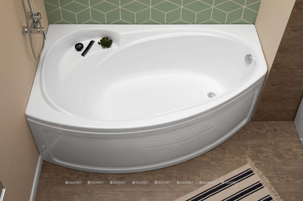 Акриловая ванна Aquanet (Акванет) Jersey 170x90 L с каркасом