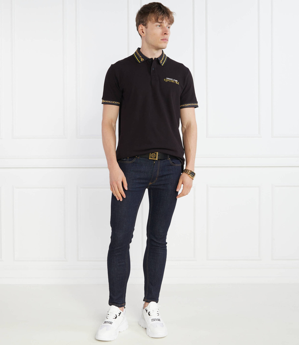 Поло Versace Jeans Couture - черный(75GAGT01CJ01T)