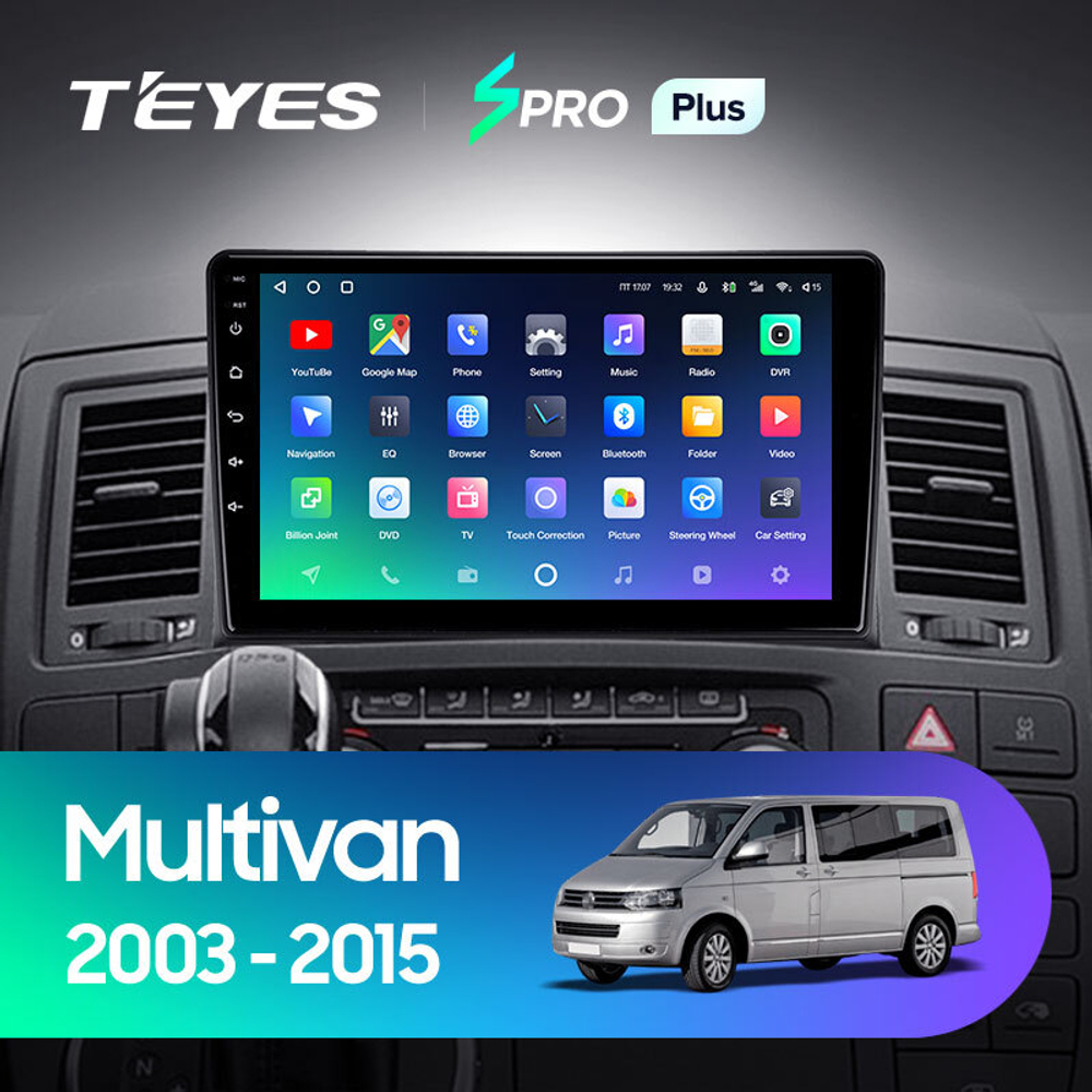 Teyes SPRO Plus 9"для Volkswagen Multivan T5 2003-2015