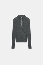 СВИТЕР ИЗ 100% ШЕРСТИ НА МОЛНИИ — ZARA
