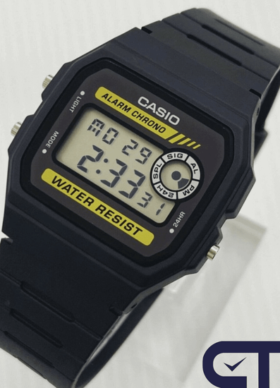 Casio F-94WA-9D — мужские цифровые часы с микроподсветкой и секундомером