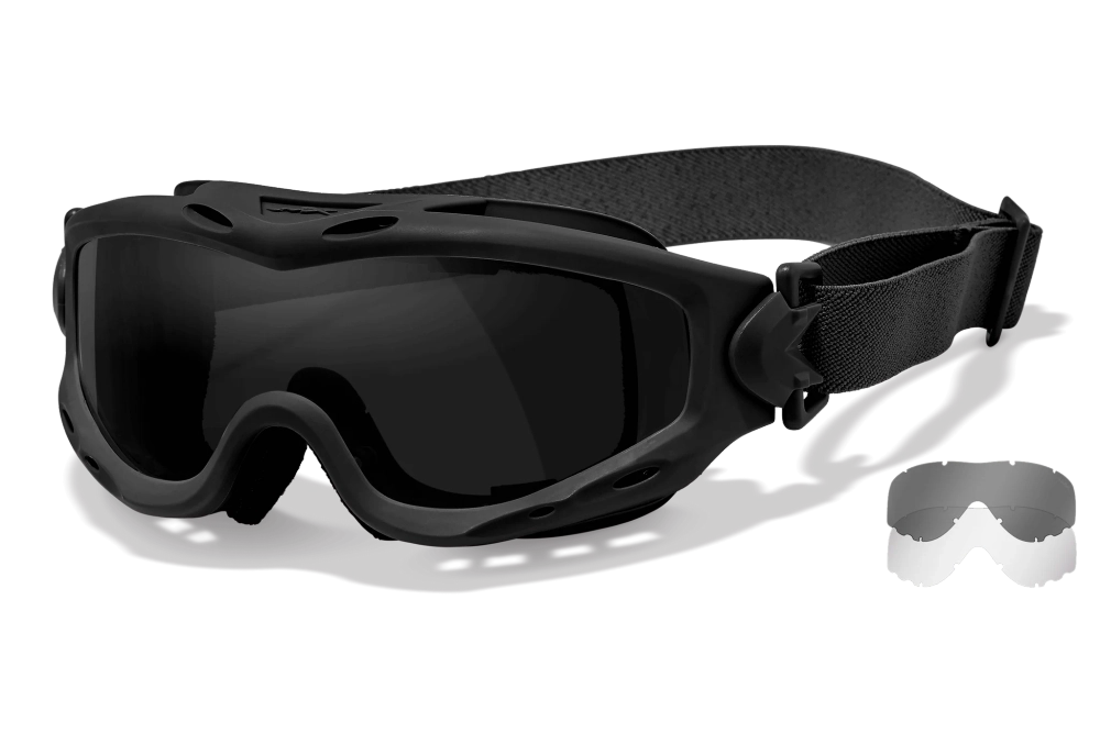 Маска баллистическая WileyX SP29B SPEAR Smoke/Clear Black Frame