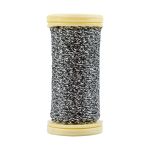 Мулине Gamma металлик M 5 мотков по 50 метров, M-140 черный/серебристый, Gamma BRILL