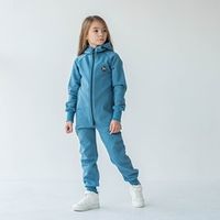 Комбинезон с капюшоном и карманами "Деним" подростковый утепленный