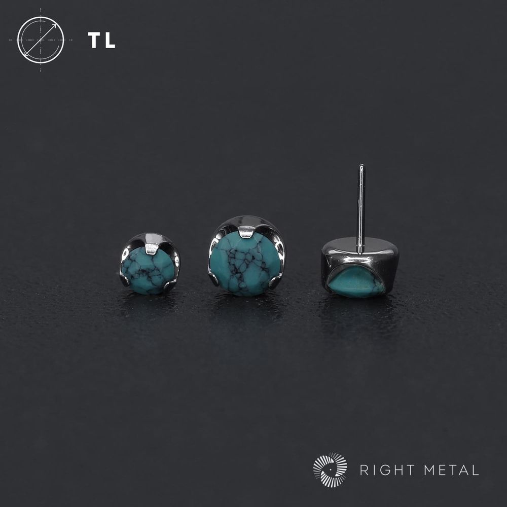Flat Faceted Turquoise Б/Р