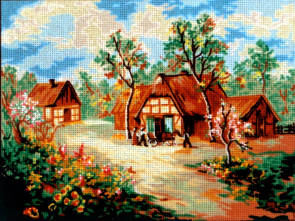 Рисунок для вышивания Soulos (канва жесткая), Весна, 40х50 см