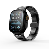 Ремешок для Apple Watch 49/46/45 - ROYAL II Чёрный/Сталь