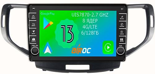 Магнитола для Honda Accord 8 2008-2012 - Airoc AB-1908 (кнопки и крутилки), Android 13, Быстрая, SIM-слот, CarPlay