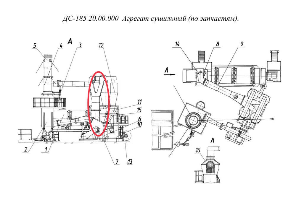 ДС-158 20.00.080 Газоход (от блока циклонов к дымососу)