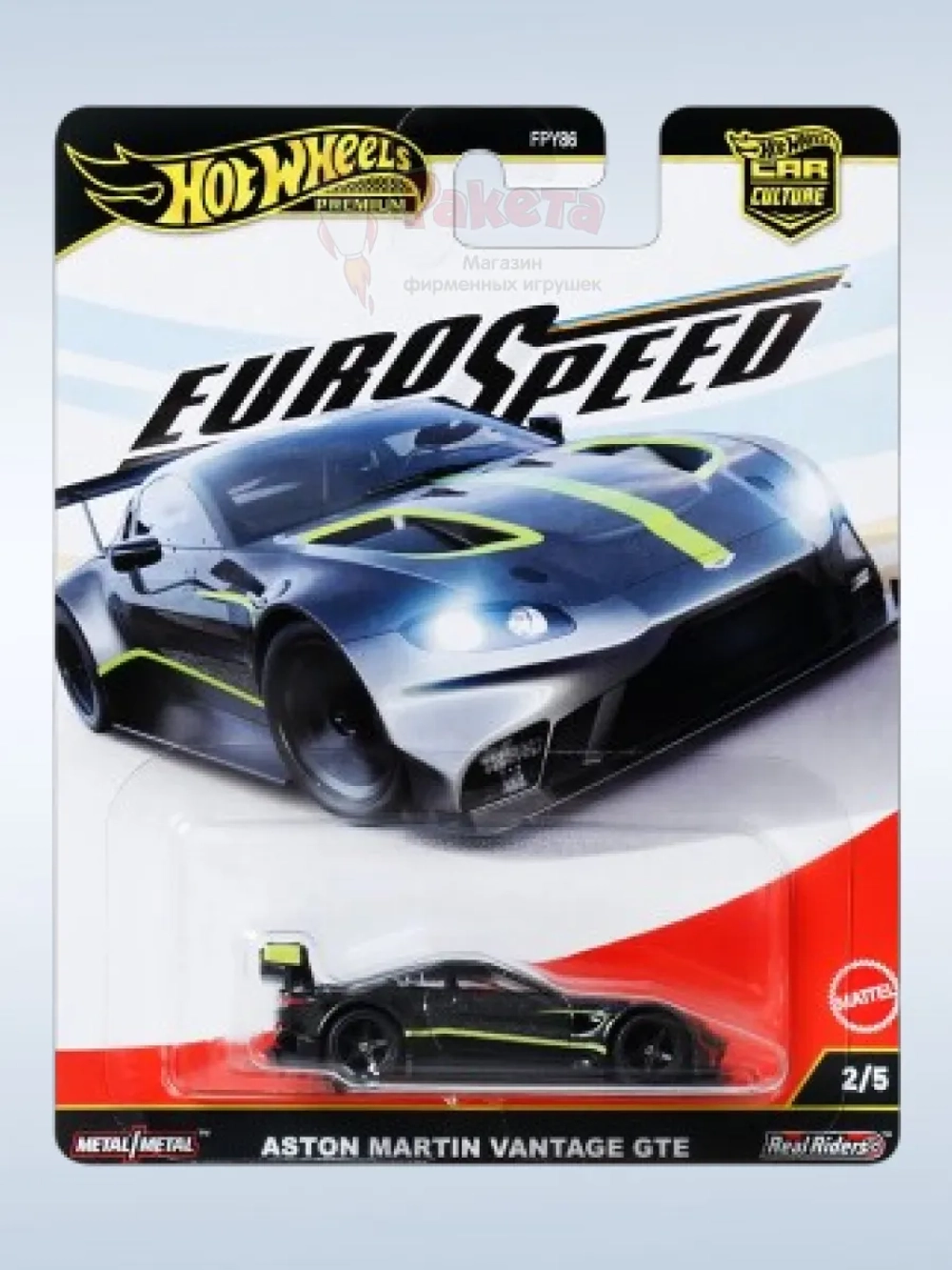 Машинка Хот Вилс Премиум Aston Martin Vantage FPY86 JBK76