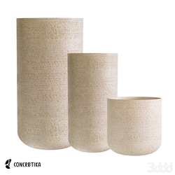 Кашпо TOPPER EROSIA YELLOW D40 H40