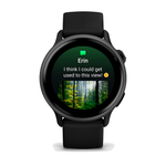 Умные часы Garmin Vivoactive 6, Slate with Black Silicone Band (010-02985-00)