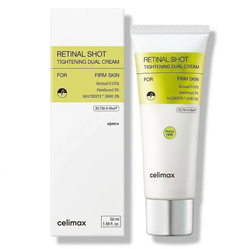 Двойной крем с ретиналем Celimax The Vita-A Retinal Shot Tightening Dual Cream, 50мл