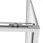 Душевой уголок Слим Софт (Slim Soft) VSR-1SS1015CL, 1500*1000, хром, стекло прозрачное,