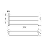 Полка для полотенец Jaquar ACN-CHR-1181N