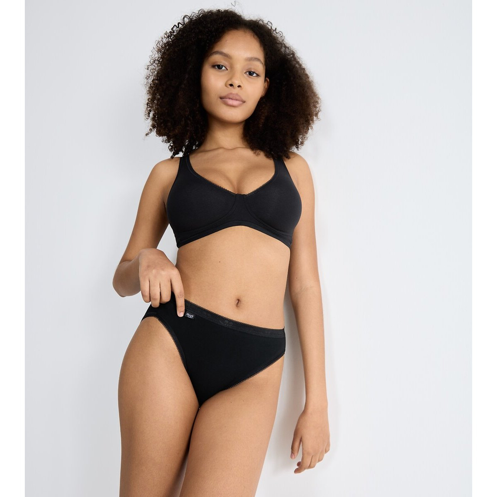 Бюстгальтер без косточек Sloggi Basic+ Soft Bra черный