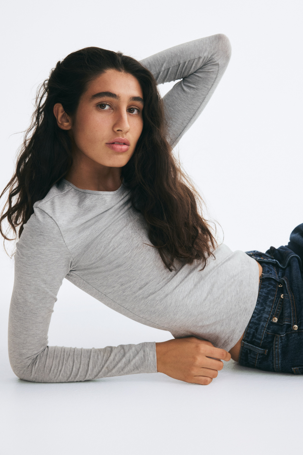 Топ из хлопка Supima® — приталенный крой - H&M