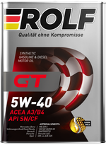 Rolf GT 5W-40 A3/B4 SN/CF, 4 л