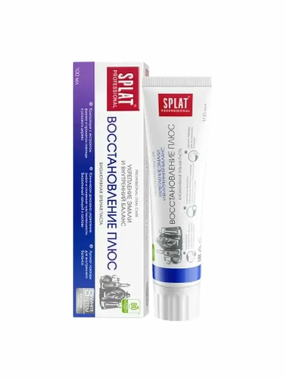 k.SPLAT  Восстановление плюс зуб паста. 100г. 1*25шт. НОВИНКА