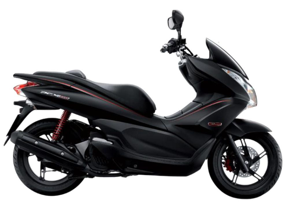 64502-KWN-902YA. COVER, L. FR. *NH436M*, Matt Black. Honda PCX.