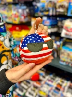 Мягкая игрушка подушка Кантриболз в виде флага США