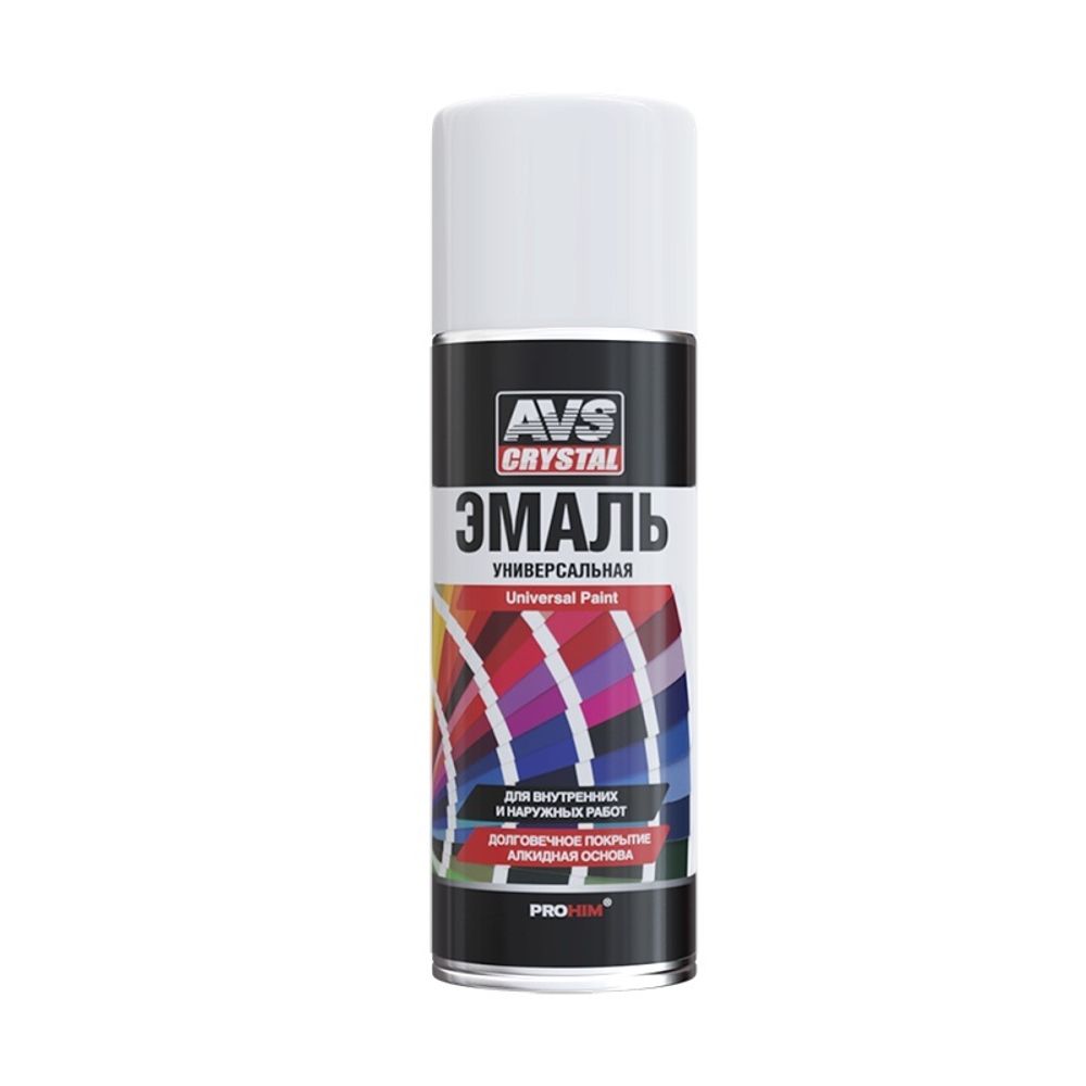 ЭМАЛЬ AVS БЕЛЫЙ ГЛЯНЕЦ (АЭРОЗОЛЬ) 520МЛ AVK-502 A07124S