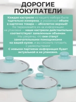 Набор эмалированных кастрюль 3 шт
